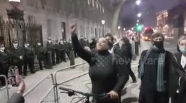 Large crowds march past Downing Street (14/03/21) to protest following the brutal murder of #SarahEverard.