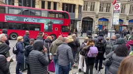 Travel chaos in London on second day of Tube strikes