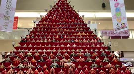 Enormous 21-foot-high DOLL pyramid seen in Japan to mark Girl's Day Festival