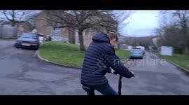 Riding a Electric bike on a hill to try out its power of the battery