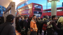 Long queues for buses amid tube strike in London