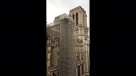 Notre-Dame de Paris cathedral rings bell calling for peace in Europe