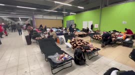 Ukrainian refugees find shelter, rest in Poland