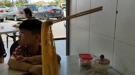 Famous FLYING NOODLES across asian countries