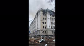 Russia attacks national police, security service buildings in Kharkiv - results after shot
