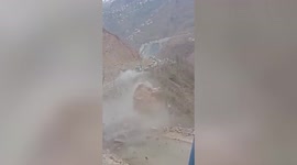 Landslide disrupts vehicular movement on highway in northern India
