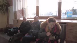 9 lives petted and thousands stranded: Cat gives comfort amid refugees fleeing at railway station in Ukraine