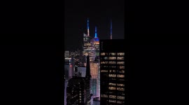 US: Empire State Building Lights Up In Ukrainian Flag Colors In Solidarity