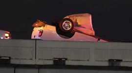 Mattress Flips Truck in Houston