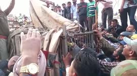 Officials sedate and relocate leopard that strayed into north Indian community