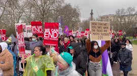 Million Women March goes down Horse Guard Parade