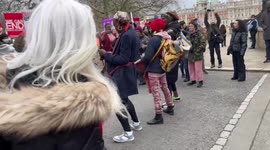 A Million Women Rise protest against male violence, London, England,UK
