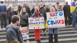 Very huge crowd gathers against Russian invasion in Ukraine. Paris, France. Place de la République.5march2022.15h