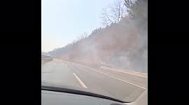 Driving through South Korea's wildfire that forced 6,000 people to flee their homes
