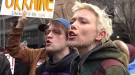 NYC: Thousands of Protesters March to Stop War in Ukraine