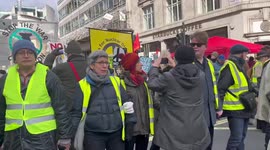 Stop the War protest in support of the Ukraine, London, England, UK