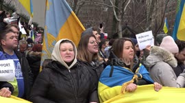 NYC: Thousands of Protesters March to Stop War in Ukraine