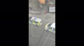 Climbers of One Thames City crane arrested. 3 people in custody, still large numbers of emergency vehicles on scene