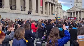 UK: Orchestra Plays Trio Of Ukrainian Compositions In Trafalgar Square 2