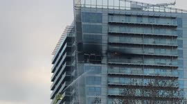 Over 100 firefighters battle blaze on London high rise apartment