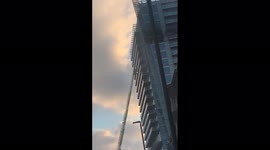 UK: Fire Breaks Out At High-Rise Building In East London 2