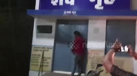 Bizarre moment occultist 'claims' to revive corpse in central India