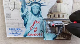 Covid19 in Paris: The street artists of The Atomik Nation installed about 250 music boxes all over Paris because they can't perform their job as musicians face-to-face because of the coronavirus pandemic