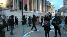 International women's day protest China town