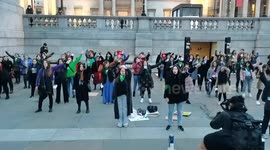 Protest Decolonise Feminism IWD 2022