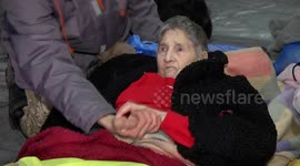 Elderly refugees in Irpin, Ukraine face difficulty as they flee from Russian military advances