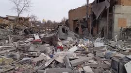Two children among 21 dead after alleged Russian bombardment of homes in Ukrainian city of Sumy