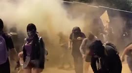 Tear gas and explosive objects thrown at International Women's Day rally in Mexico City