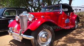 A century Old Vintage cars went on a  tour around the states of  South India.