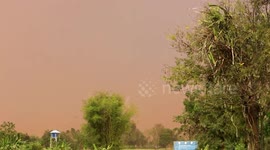 Tropical storm destroys houses in northeast Thailand
