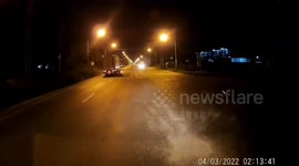 Truck driver suffers heart attack while driving moments before crashing onto another truck at junction