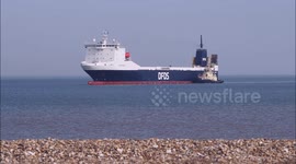 DFDS reopens conflict-stricken freight route to Calais in Kent, UK