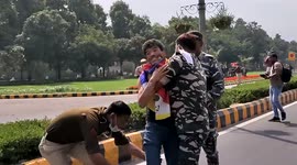 Tibetan Uprising Day: Police detained exiled Tibetans during protest outside Chinese Embassy in New Delhi