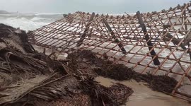 Depression in the sea and the rough waves destroyed the entire Paradise island in south india