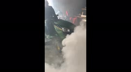 Lawn tractor problem!  Lawn tractor throws up a smokescreen!