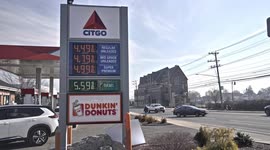 Citgo gas station price sign near Post road /Connecticut avenue/ and I -95