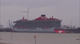 Virgin's stunning new cruise ship Valiant Lady arrives in Kent, UK