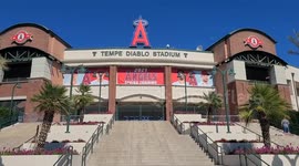 California Angels begin training in Tempe, Arizona as baseball team owners and and players agree to end lockout