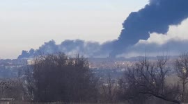 Russian rockets hit oil depot in Kyiv region on Saturday morning