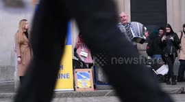 I been through two Russia war one is Stalin a fund raising concert on the Covent Garden Plaza in London