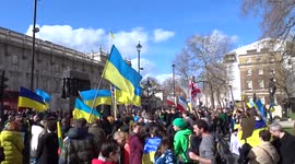 Stand with Ukraine protests in London continue as the war in Ukraine has entered the third week
