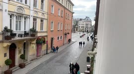 Air raid sirens ring out over Lviv after strikes on nearby Yavoriv in western Ukraine