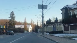 Driving Across Kyiv At War Tanya & Geoff Delivering Food To The Botanical Gds For Stray Animals.