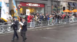 St Patrick's day celebrations in trafalger Square London England