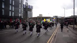 St Patrick's Day parade, Manchester, England, United Kingdom, British Isles.