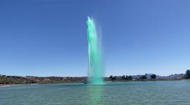 Fountain turns green for St Patrick's Day festival in Arizona town